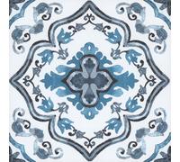 Floorpops Marrakesh Blue Peel And Stick Floor Tiles Fp3932