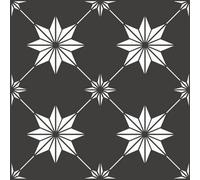 Floorpops Rigel Black Peel & Stick Floor Tiles, Fp3990