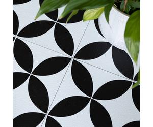 FloorPops Starlight Self Adhesive Vinyl Floor Tiles Pack of 10 (0.93sqm) in White | Size: 304.8mm x 304.8mm FloorPops White 304.8mm x 304.8mm