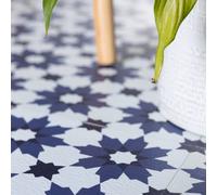 FloorPops Zellige Self Adhesive Vinyl Floor Tiles Pack of 10 (0.93sqm) | Size: 304.8mm x 304.8mm FloorPops Multicolor 304.8mm x 304.8mm