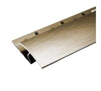 FloorPro Carpet to Laminate/Hard Flooring Doorbar - 0.9m - Z Section - Aluminum Threshold Transition Door Trim Strip - Brushed Light Brass