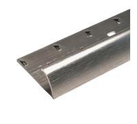 FloorPro Carpet to Vinyl Flooring Doorbar - 0.9m - Single Edge - Aluminum Threshold Transition Door Trim Strip - Brushed Steel