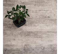 FloorPro Neutral Forest Oak Vinyl Plank Design Vinyl Roll Flooring White Grey Stylish Plank Pattern Cushioned Bathroom Kitchen Lino Flooring (1, 4metres x 4metres (13ft 1" x 13ft 1"))
