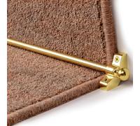 FloorPro Stair Rods - 27.5" (70cm) Width - Easy to Fit - Hollow Stair Carpet Runner Bars Affordable Cheap and New (Brass)