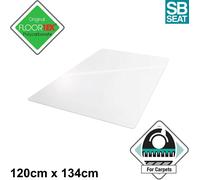 Floortex Chair Mat for CARPETS Polycarbonate Clear 1200x1340mm 1.2m