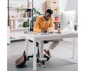 Floortex Ecotex Evolutionmat Enhanced Polymer Chair Mat Anti-Slip Backing 1200x900x16mm FL78660