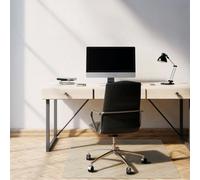 Floortex Office Chair Mat Megamat Heavy Duty Non-Slip Polycarbonate Floor Protection For Carpet & Hard Floors - 115X150Cm