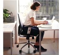 Floortex PVC Rectangular Chair Mat 1200x750x17mm Clear FL74191