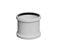 Floplast 110mm Industrial Downpipe Kit With Hopper Head - 2 X 3M Pipes - White