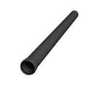 Floplast 110mm Industrial Xtraflo Downpipe Kit - Hopper Head With Access Pipe - Black