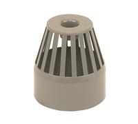 Floplast 110Mm O/Grey Vent Terminal SS302OG