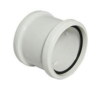 FLOPLAST 110mm Ring Seal Soil Double Socket - White
