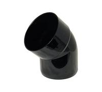 FLOPLAST 110mm Ring Seal Soil Offset Bottom Bend - Black