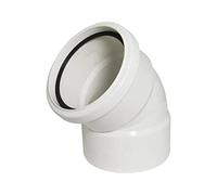 FLOPLAST 110mm Ring Seal Soil Offset Top Bend - White