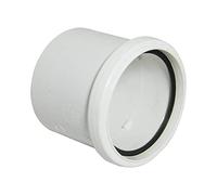 FLOPLAST 110mm Ring Seal Soil Single Socket - White