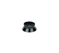Floplast 110mm Ring Seal Soil Weathering Collar Pack Of 2 - Black, Upvc.