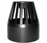 FLOPLAST 110mm Ring Seal Vent Terminal - Black