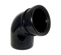 Floplast 110mm Soil 112.5' Socket/spigot Bend Black