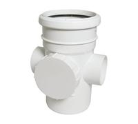 Floplast 110mm Soil Access Socket/spigot White