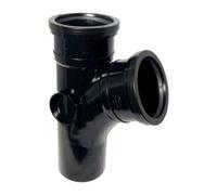 Floplast 110mm Soil Branch 112.5' Black