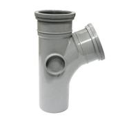 Floplast 110mm Soil Branch 112.5' Grey