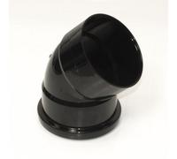 Floplast 110mm Soil Offset Top Bend Black