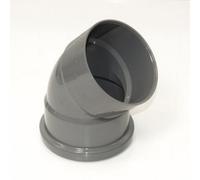 Floplast 110mm Soil Offset Top Bend Grey