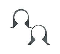 FLOPLAST 110mm Soil Pipe Clip Grey - Bag of 2