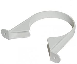 FLOPLAST 110mm Soil Pipe Clip White - Bag of 2