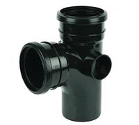 FLOPLAST 110mm Soil Ring Seal 92.5 Degree Branch - Black