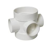 FLOPLAST 110mm Soil Ring Seal Short Boss Pipe - White