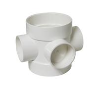 Floplast 110mm Soil Short Boss Pipe White