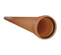 Floplast 110mm X 3M Sn8 Solid-Walled Upvc Underground Drainage Pipe Single Socket - Pack Of 2