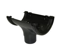 Floplast 112Mm Black Running Outlet RO1B