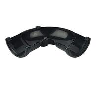 FloPlast 112mm Half Round Adjustable Gutter Angle 50 Degree - 156 Degree Black