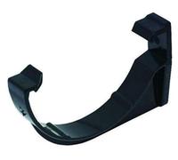 FLOPLAST 112mm Half Round Fascia Gutter Bracket - Black - Bag of 5