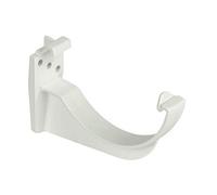 FLOPLAST 112mm Half Round Fascia Gutter Bracket - White - Bag of 2