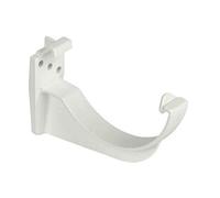 FLOPLAST 112mm Half Round Fascia Gutter Bracket - White - Bag of 5