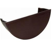 FLOPLAST 112mm Half Round Gutter Internal Stop End - Brown