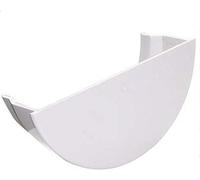 FloPlast Gutter Internal Stop End 112mm Half Round White