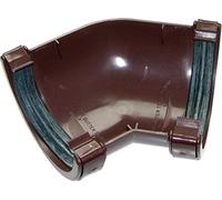 FLOPLAST 112mm Round Gutter Pipe 135 Degree Angle - Brown