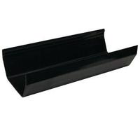 FloPlast 114mm Black Square Gutter 4M