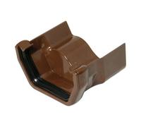 Floplast 114mm Square Adaptor Iron Ogee Left Hand Brown
