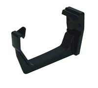 FLOPLAST 114mm Square Fascia Gutter Bracket - Black - Bag of 2
