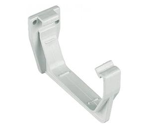 FLOPLAST 114mm Square Fascia Gutter Bracket - White - Bag of 10