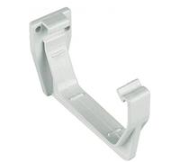 FLOPLAST 114mm Square Fascia Gutter Bracket - White - Bag of 5