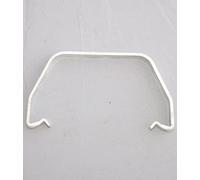 FLOPLAST 114mm Square Gutter Clip - White - Bag of 2