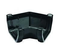 FLOPLAST 114mm Square Gutter135 Degree Angle - Black