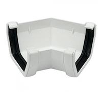 FLOPLAST 114mm Square Gutter135 Degree Angle - White