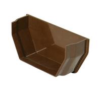 Floplast 114mm Square Internal Stop End Brown